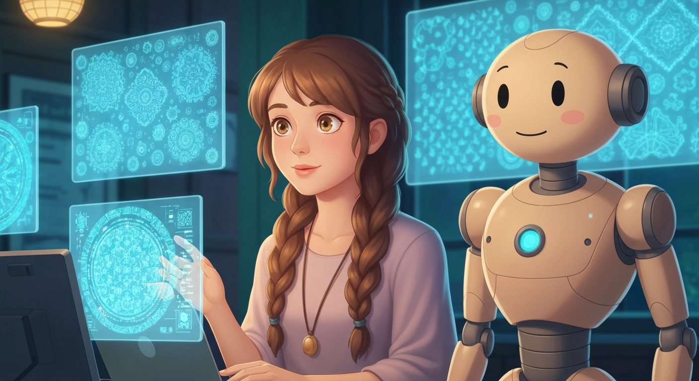 Students learning AI-powered coding